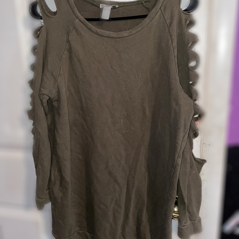 Army Green Sweater Dress